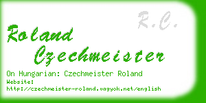roland czechmeister business card